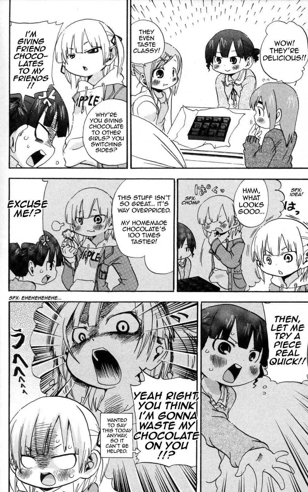 Mitsudomoe Chapter 82 page 6 - Chapter 82: Chojo and Chocolate Blues Factory