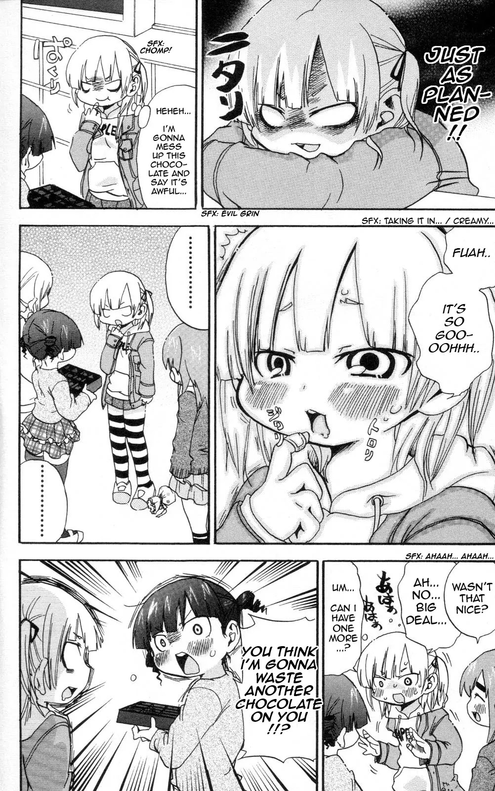 Mitsudomoe Chapter 82 page 8 - Chapter 82: Chojo and Chocolate Blues Factory