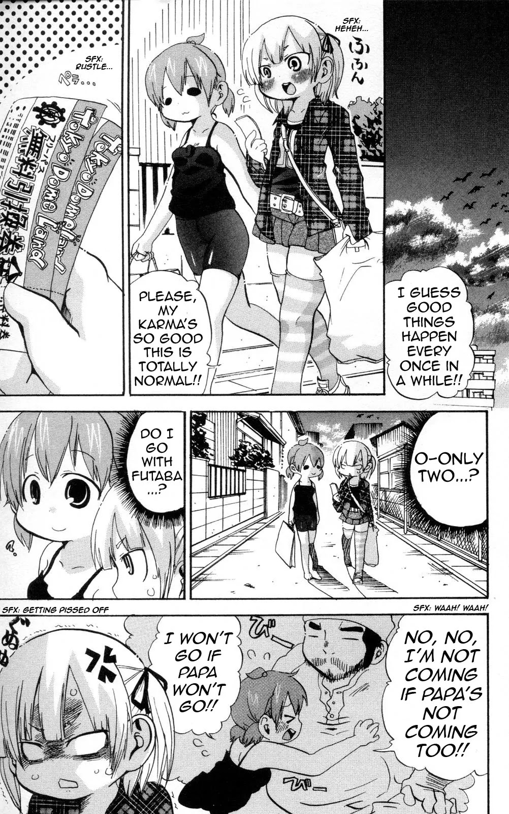 Mitsudomoe Chapter 94 page 3 - Chapter 94: Fukubiki Unbalance