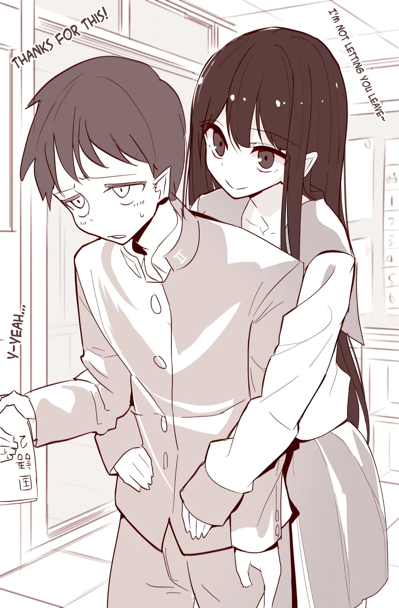 Mitsuishi-san Chapter 1 page 1 - Chapter 1: Seized by a Girl From Another Class