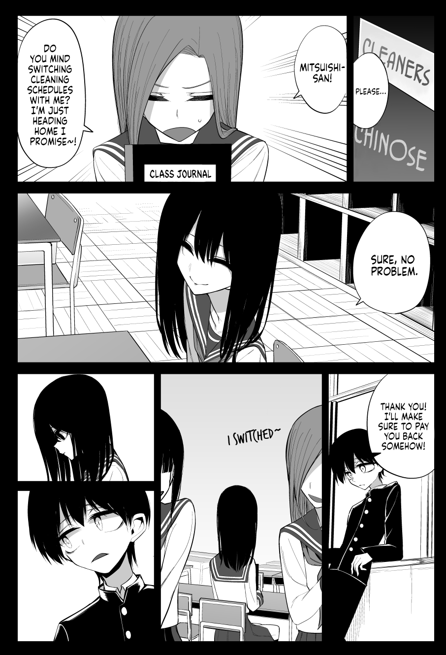 Mitsuishi-san Chapter 16 page 1 - Chapter 16: Mitsuishi-san and What Happened Last Year ③