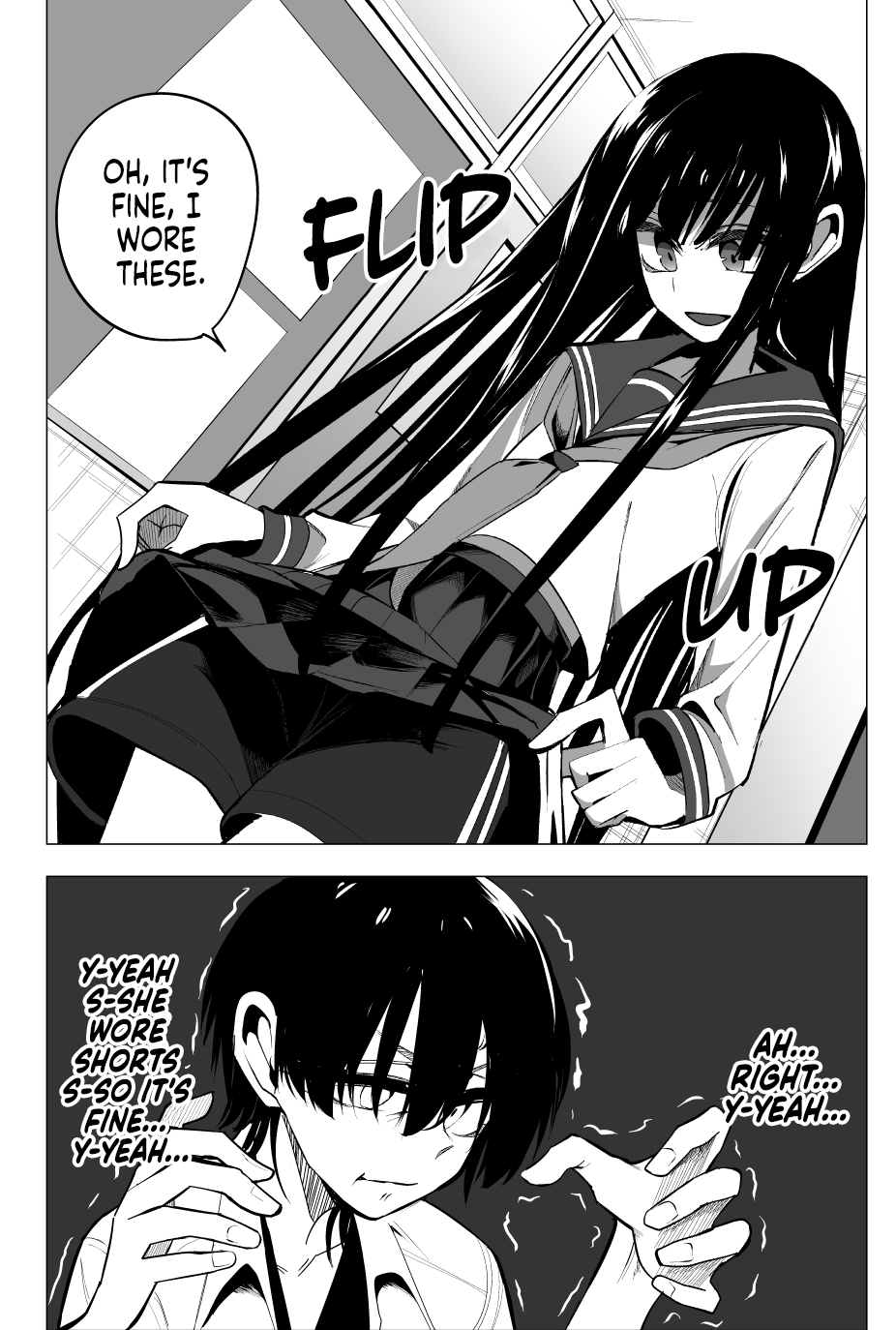 Mitsuishi-san Chapter 19 page 14 - Chapter 19: The Insides of the Skirt of the Girl From Another Class Feels Nice