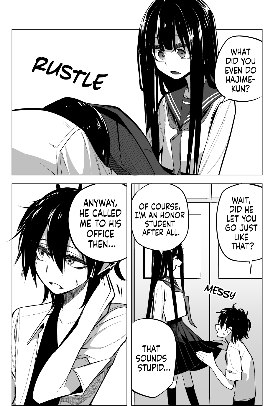 Mitsuishi-san Chapter 19 page 6 - Chapter 19: The Insides of the Skirt of the Girl From Another Class Feels Nice
