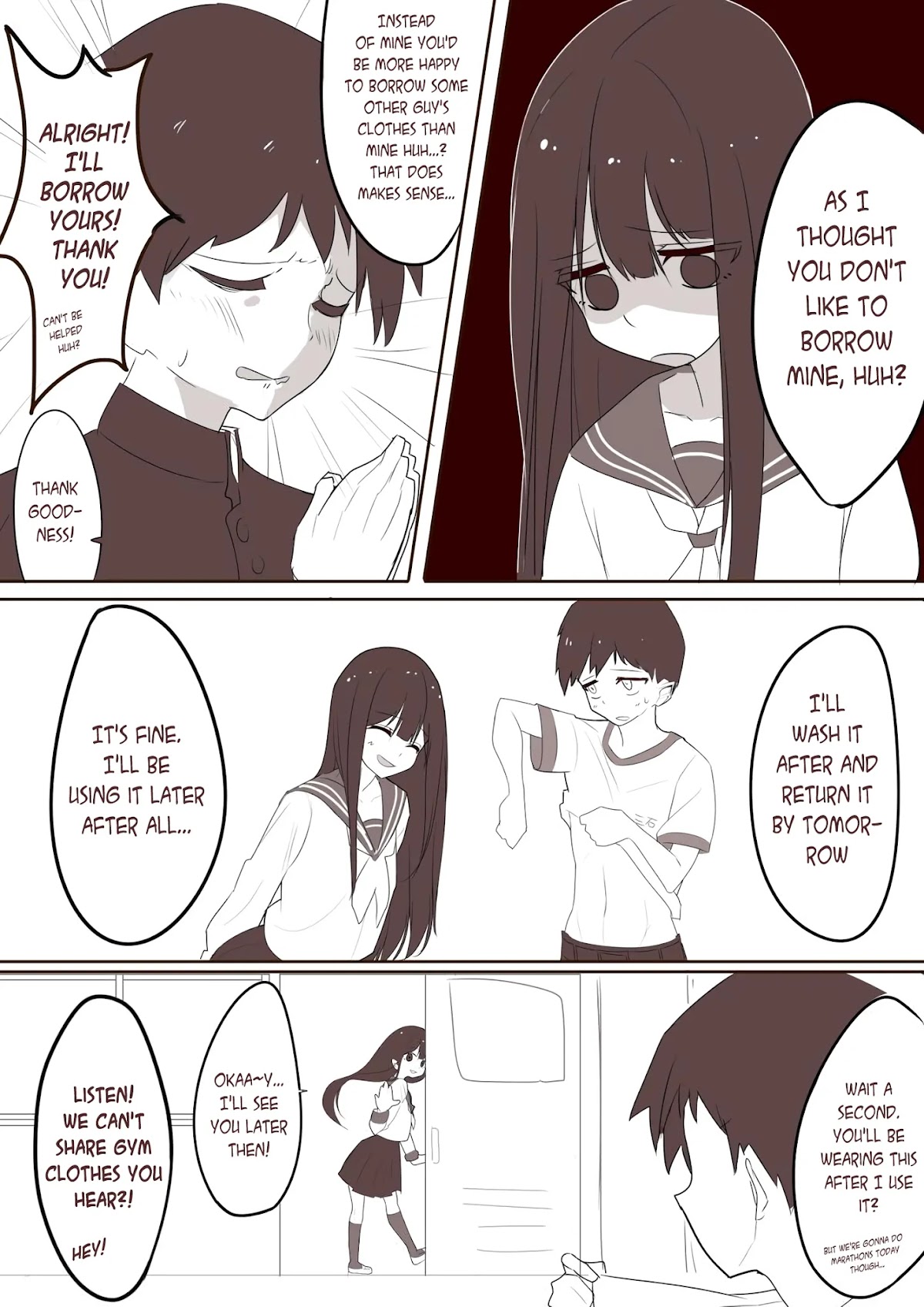 Mitsuishi-san Chapter 2 page 2 - Chapter 2: Borrowing Gym Clothes from a Girl in Another Class