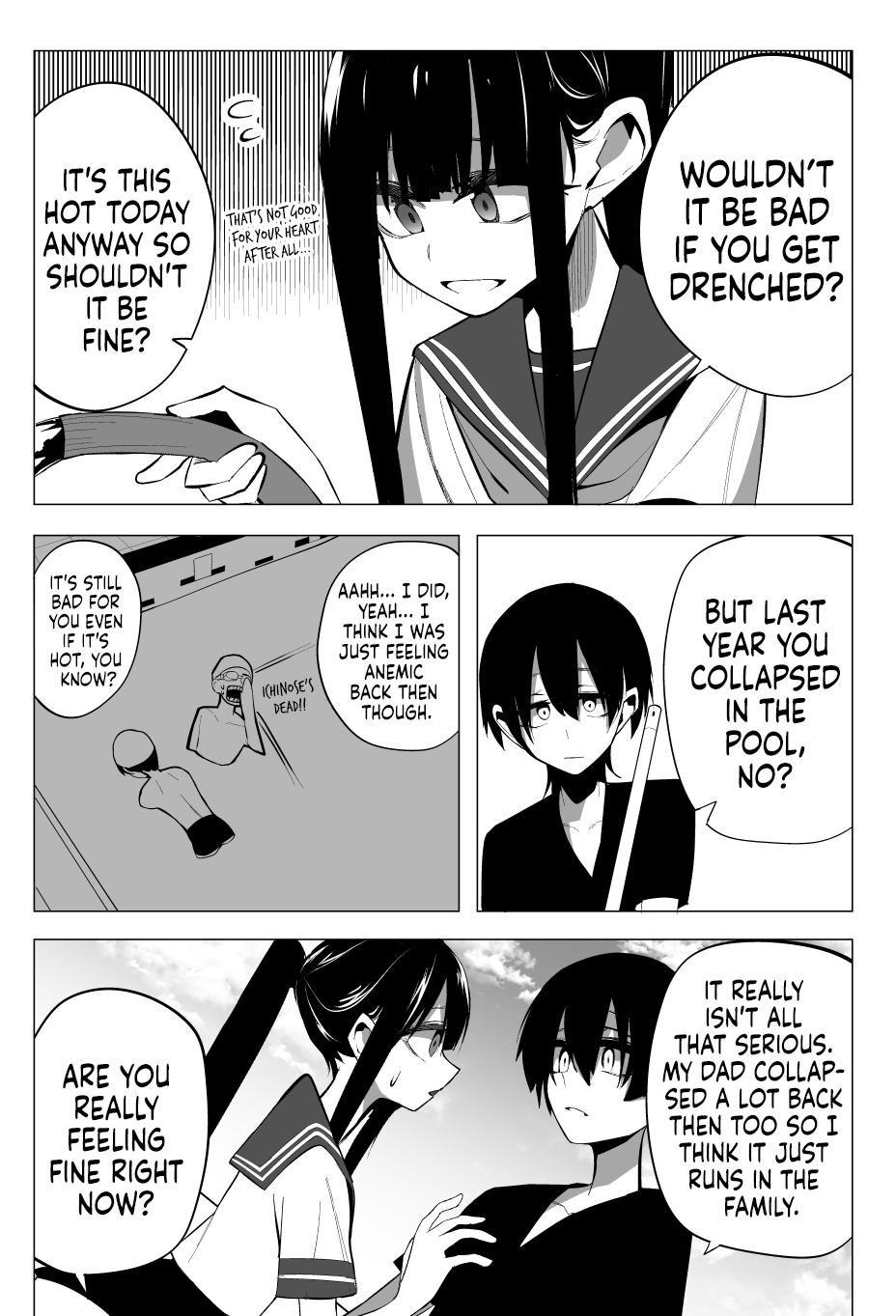 Mitsuishi-san Chapter 20 page 10 - Chapter 20: The AV-esque Girl From Another Class is Helping Me Clean the Pool