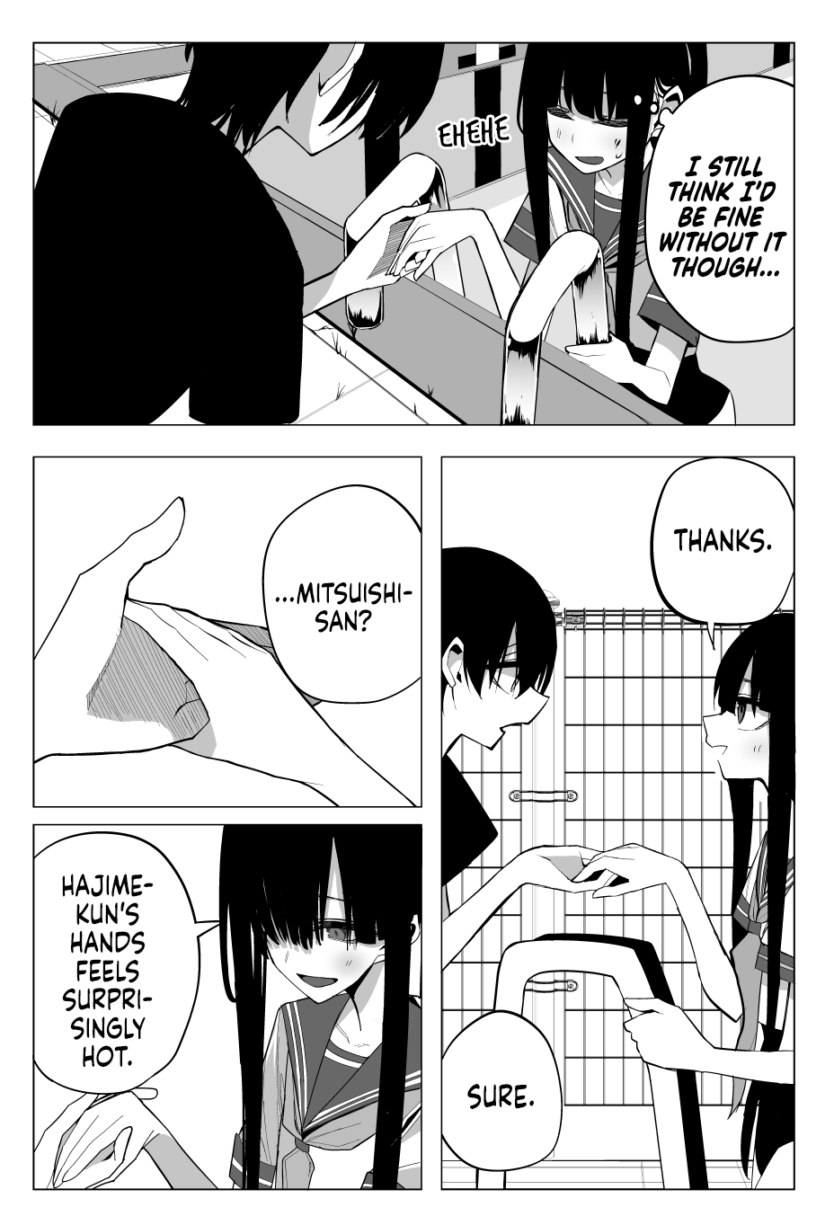 Mitsuishi-san Chapter 20 page 17 - Chapter 20: The AV-esque Girl From Another Class is Helping Me Clean the Pool