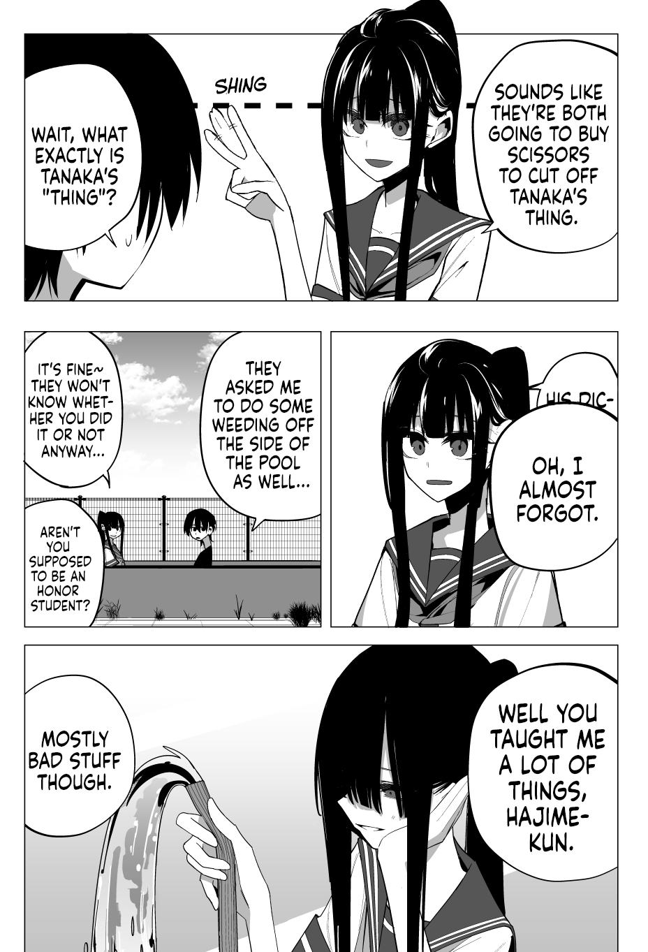 Mitsuishi-san Chapter 20 page 8 - Chapter 20: The AV-esque Girl From Another Class is Helping Me Clean the Pool