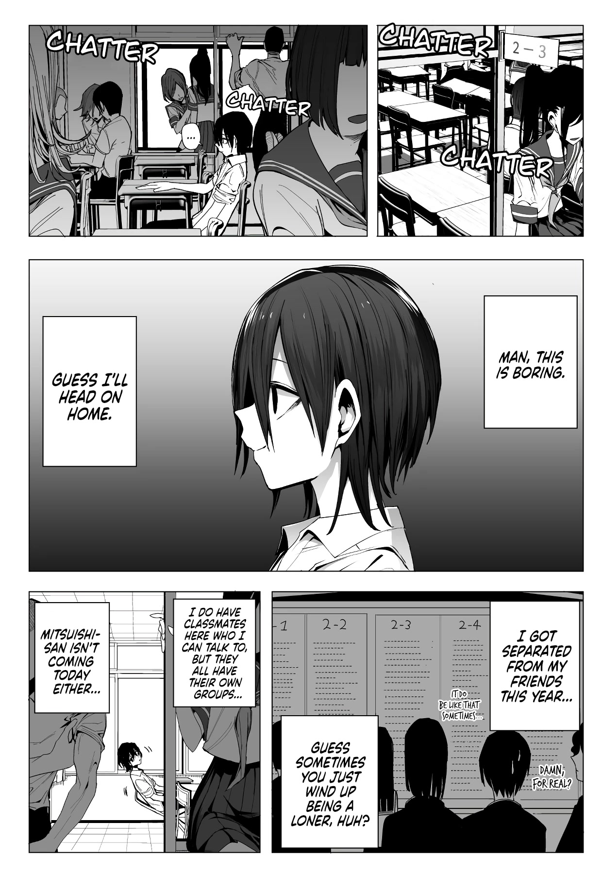 Mitsuishi-san Chapter 24 page 1 - Chapter 24: A Girl From Another Class Ate My Fingers