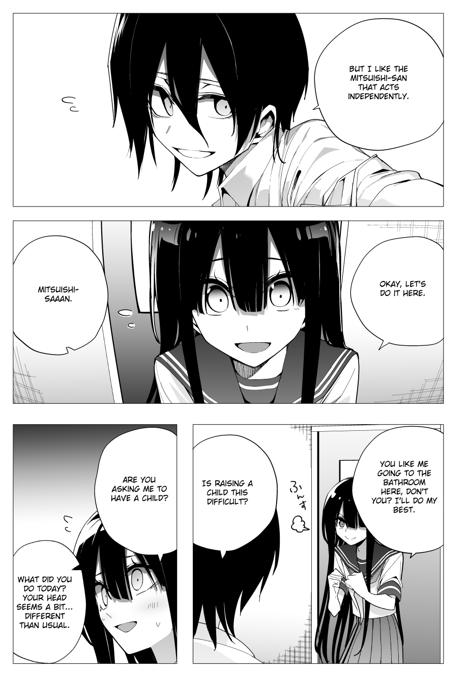 Mitsuishi-san Chapter 26 page 10 - Chapter 26: Self-proclaimed girl from another class who can't go to the bathroom alone