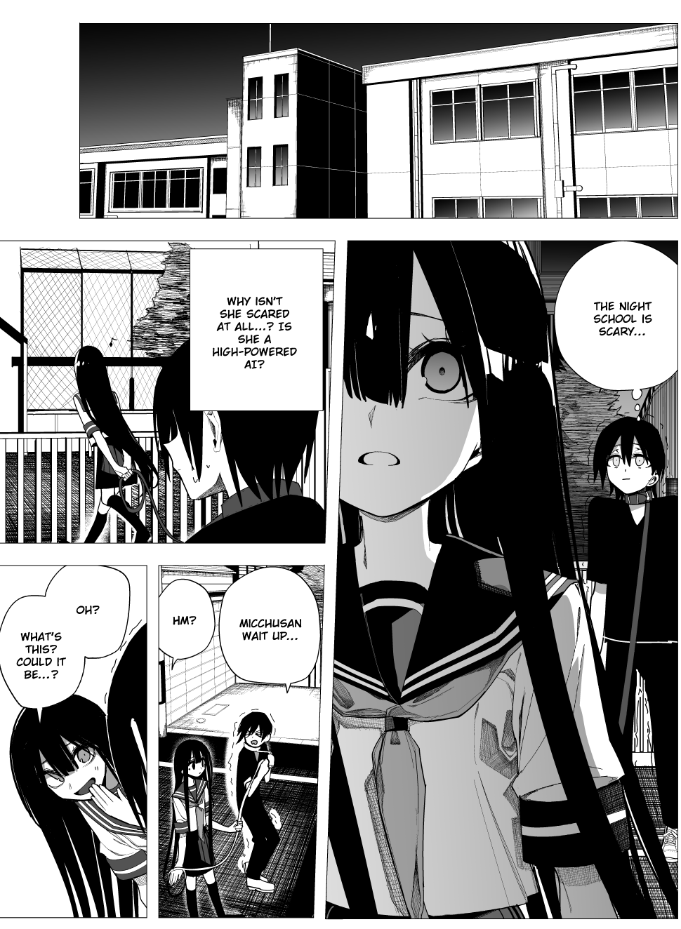 Mitsuishi-san Chapter 28 page 4 - Chapter 28: Leashed Night Walk at School With The Girl From Another Class