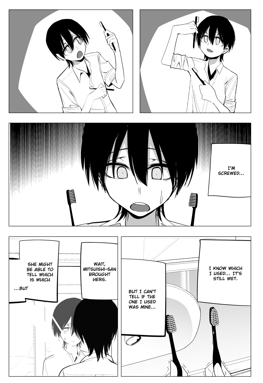 Mitsuishi-san Chapter 29 page 12 - Chapter 29: Sharing Toothbrushes with the girl from another class