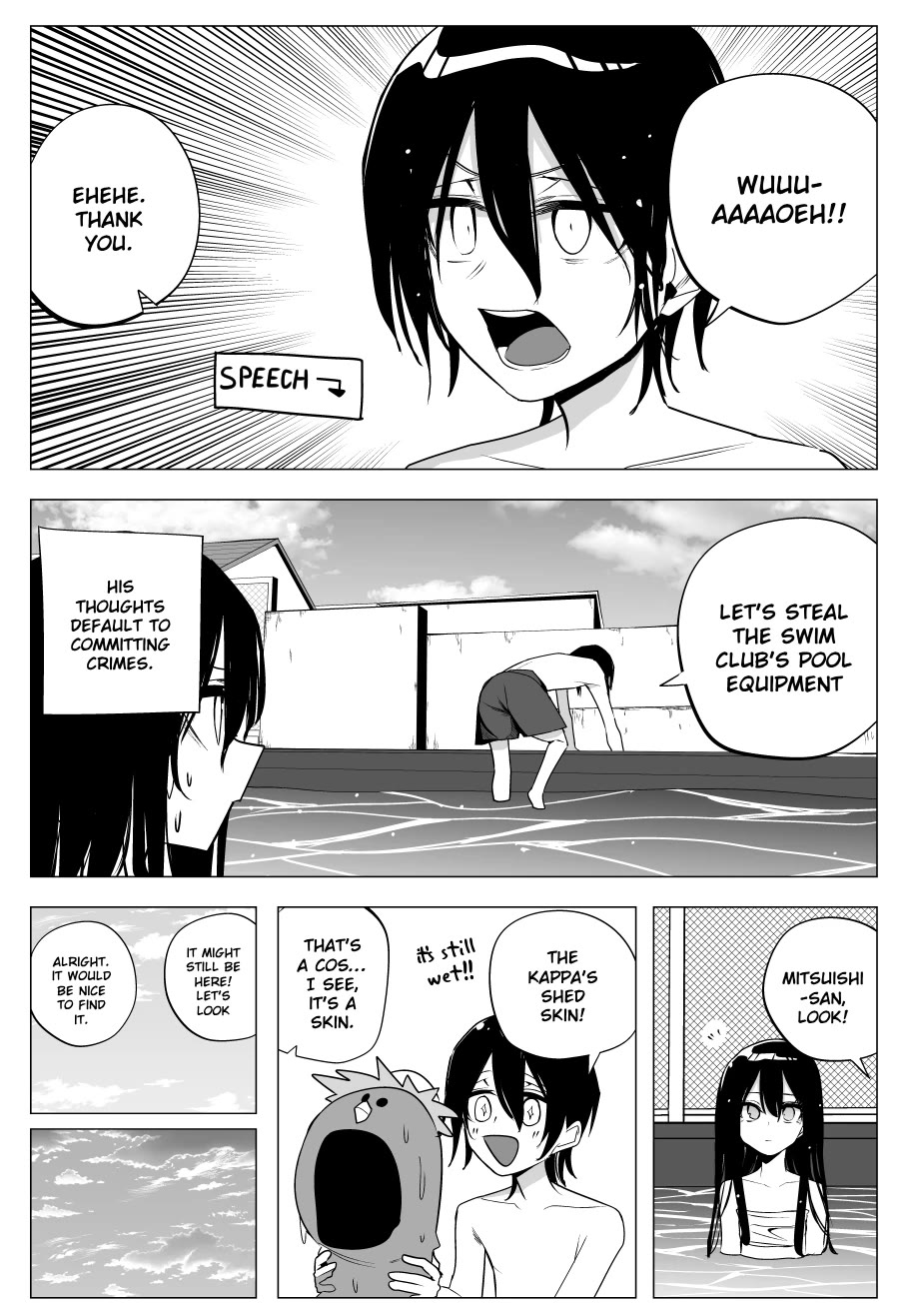 Mitsuishi-san Chapter 32 page 12 - Chapter 32: Breaking Into The School Pool During Summer Vacation With A Girl