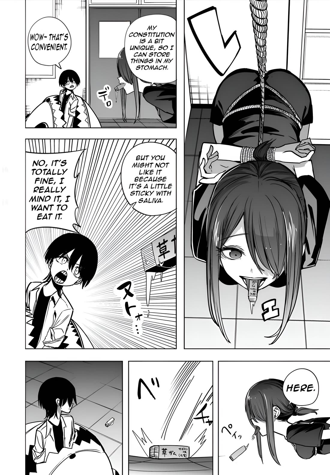 Mitsuishi-san Chapter 38 page 6 - Chapter 38: A Girl Whose Upper Mouth Becomes A Storage Space