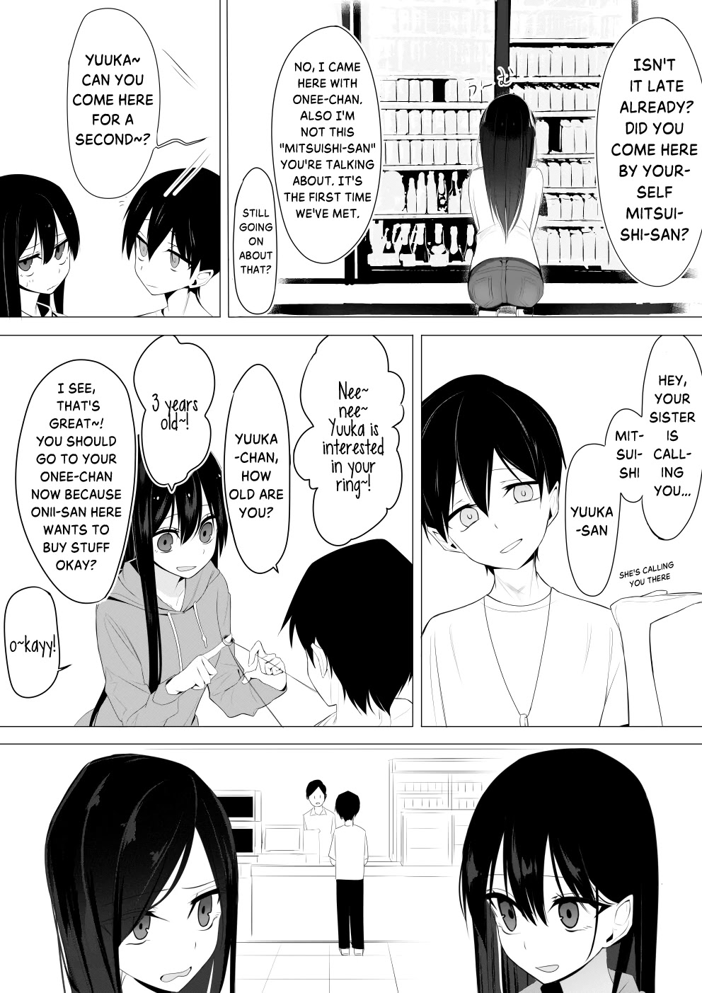Mitsuishi-san Chapter 6 page 3 - Chapter 6: Convenience Store at Midnight