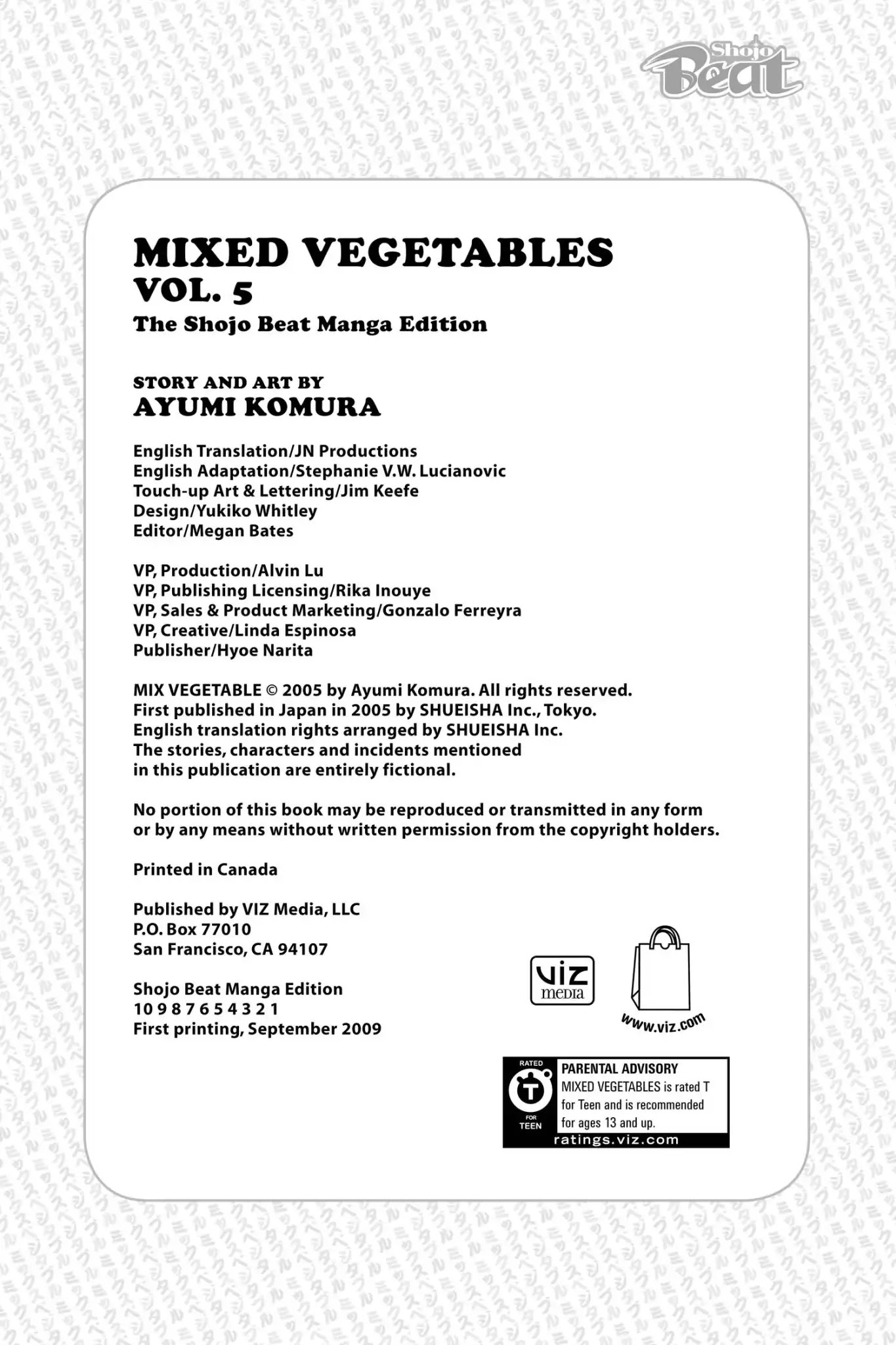 Mixed Vegetables Chapter 34.6 page 4 - Vol.5 Side Dish-End Notes