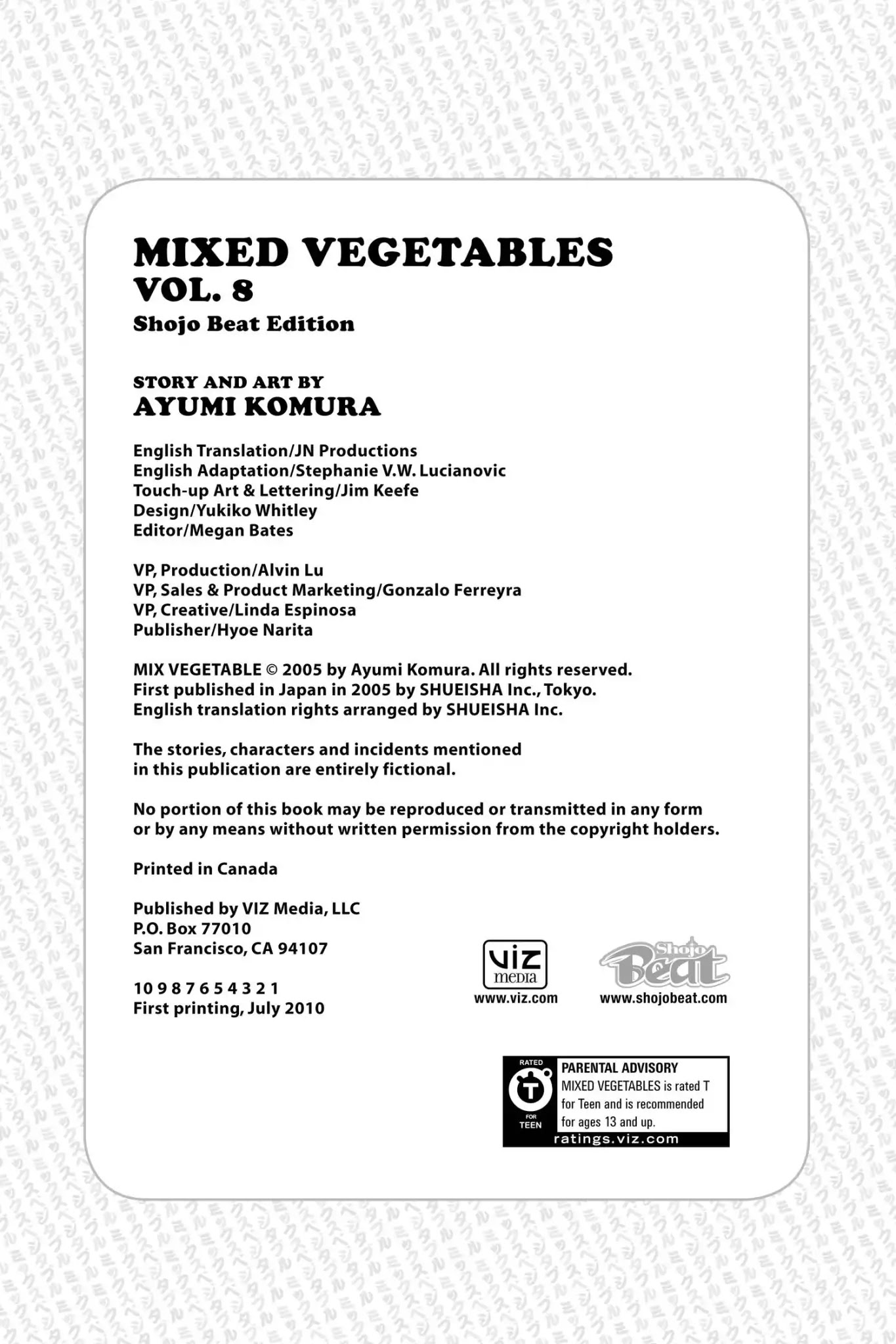 Mixed Vegetables Chapter 54.6 page 4 - Vol.8 Side Dish-End Notes