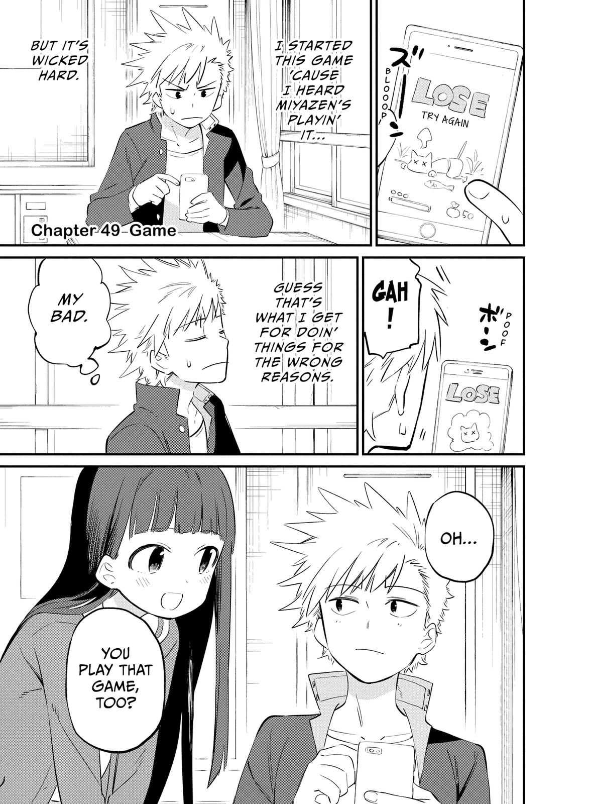 Miyazen-san Would Love to Get Closer to You Chapter 49 page 1 - Chapter 49