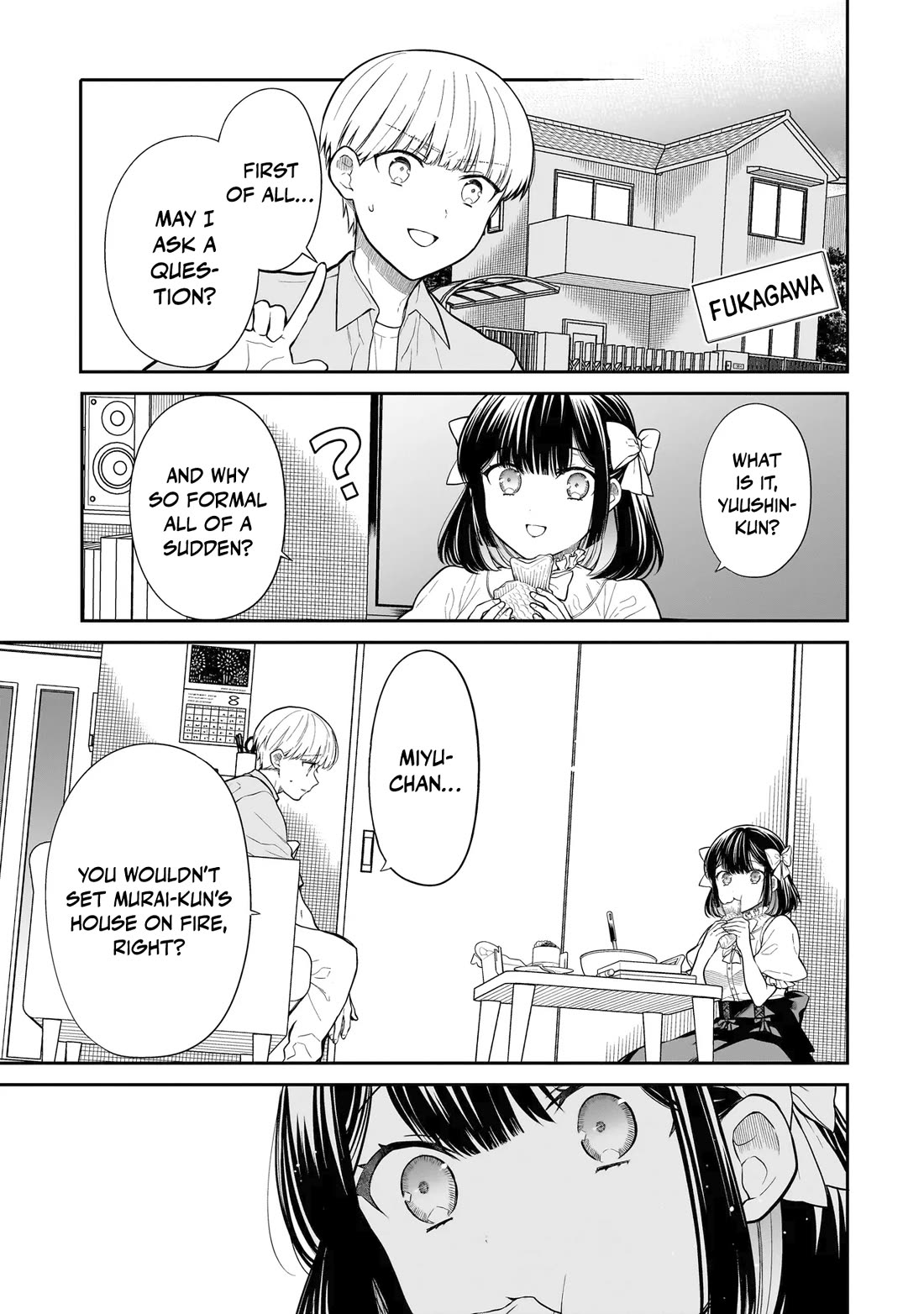 Miyu-chan Will Always Be Your Friend Chapter 5 page 4 - Chapter 5: Murai's Home, Set Ablaze