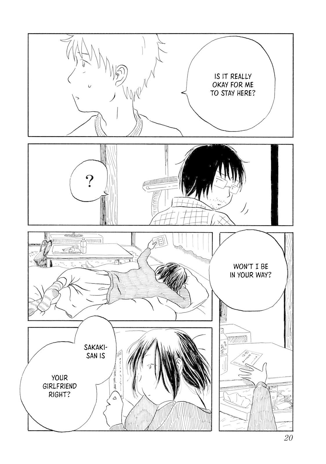 Mizu wa Umi ni Mukkate Nagareru Chapter 1 page 20 - Chapter 1: The Rain, the Girlfriend, Gifts, and Hatred