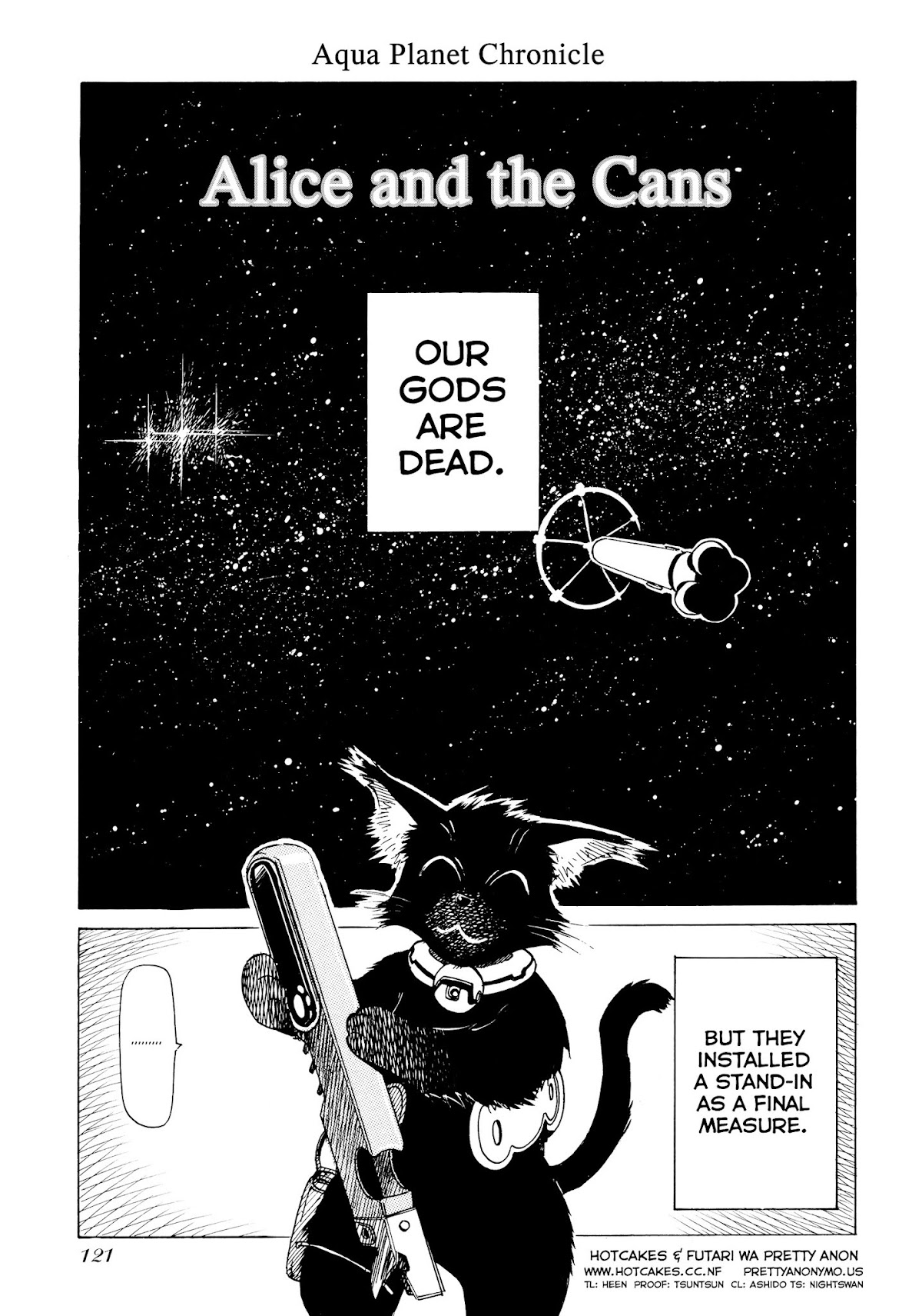 Mizu Wakusei Nendaiki Chapter 4 page 1 - Chapter 4 : Alice and the Cans