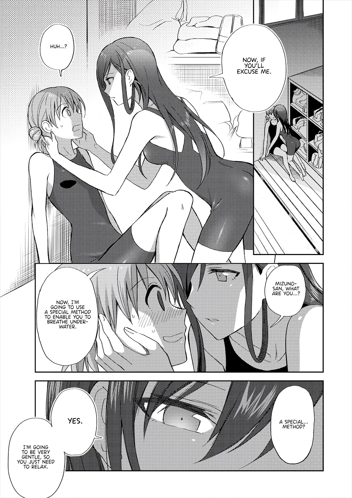 Mizube No Mizuno-san Chapter 3 page 13 - Chapter 3: Mizuno-san’s Lessons Will Get You Rid of Aquaphobia?!