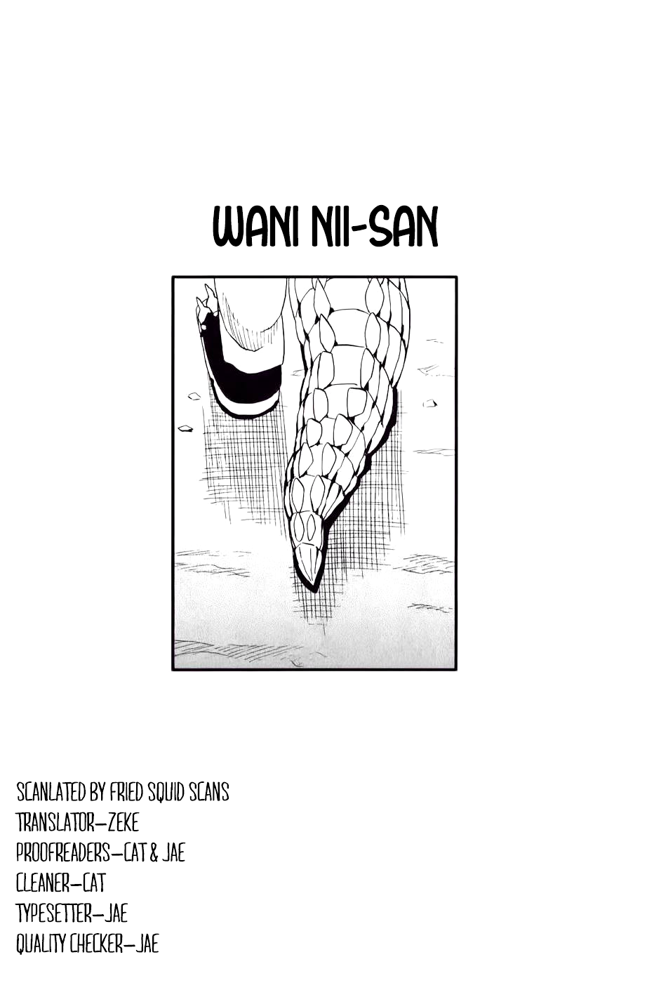 Mizukami Satoshi Tanpenshuu Chapter 24 page 1 - Chapter 24: Wani Onii-san (My Brother is a Crocodile)
