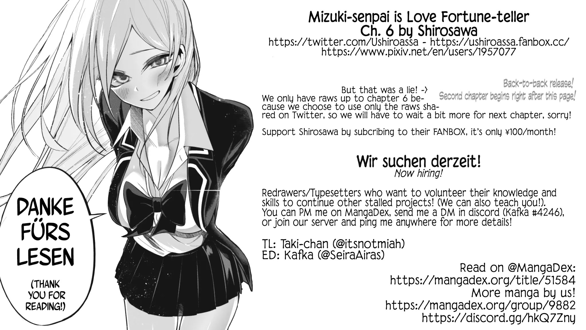 Mizuki-senpai no Koi Uranai Chapter 6 page 16 - Chapter 6