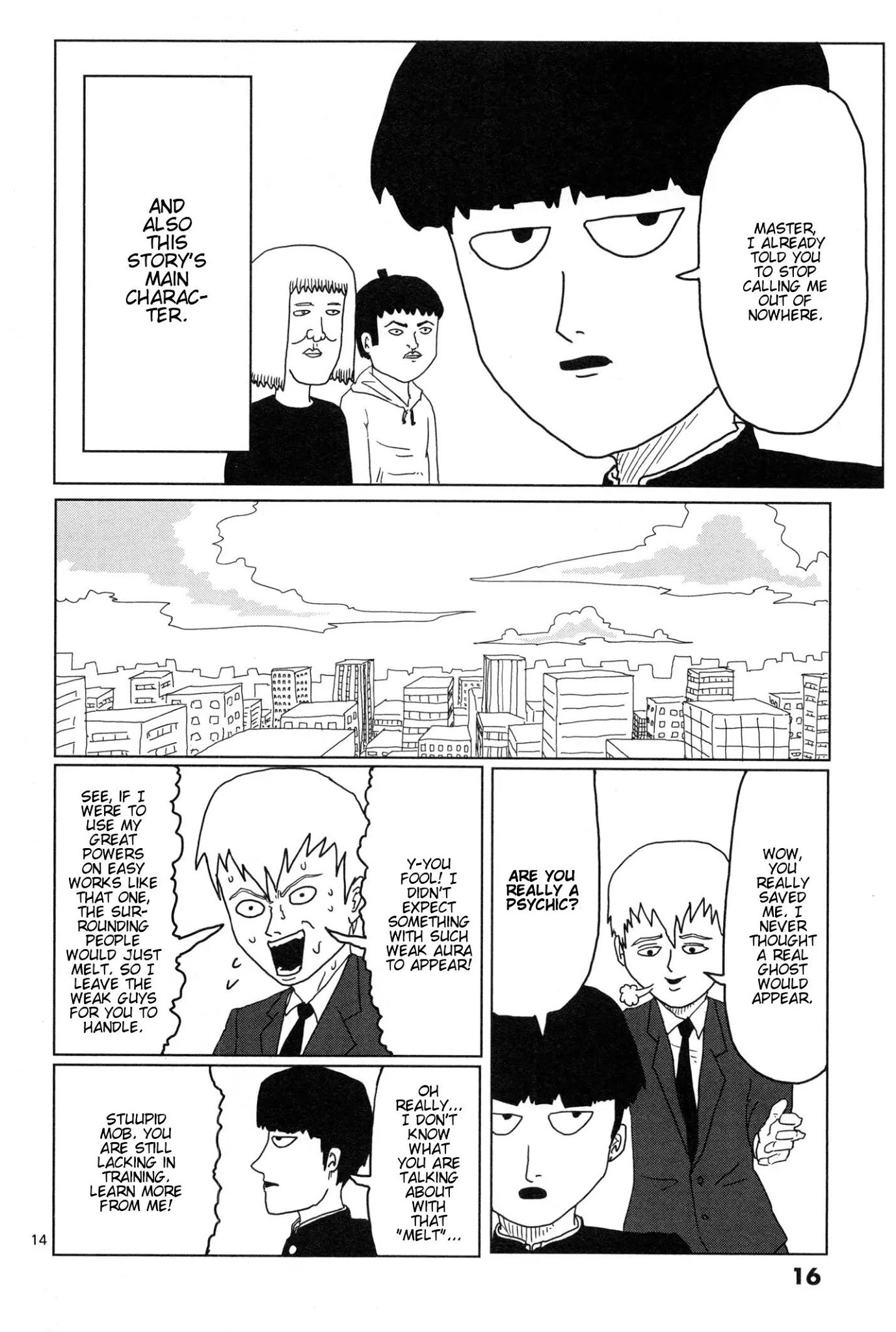 Mob Psycho 100 Chapter 1 page 18 - Chapter 1: Self-Proclaimed Psychic - Reigen Arataka
