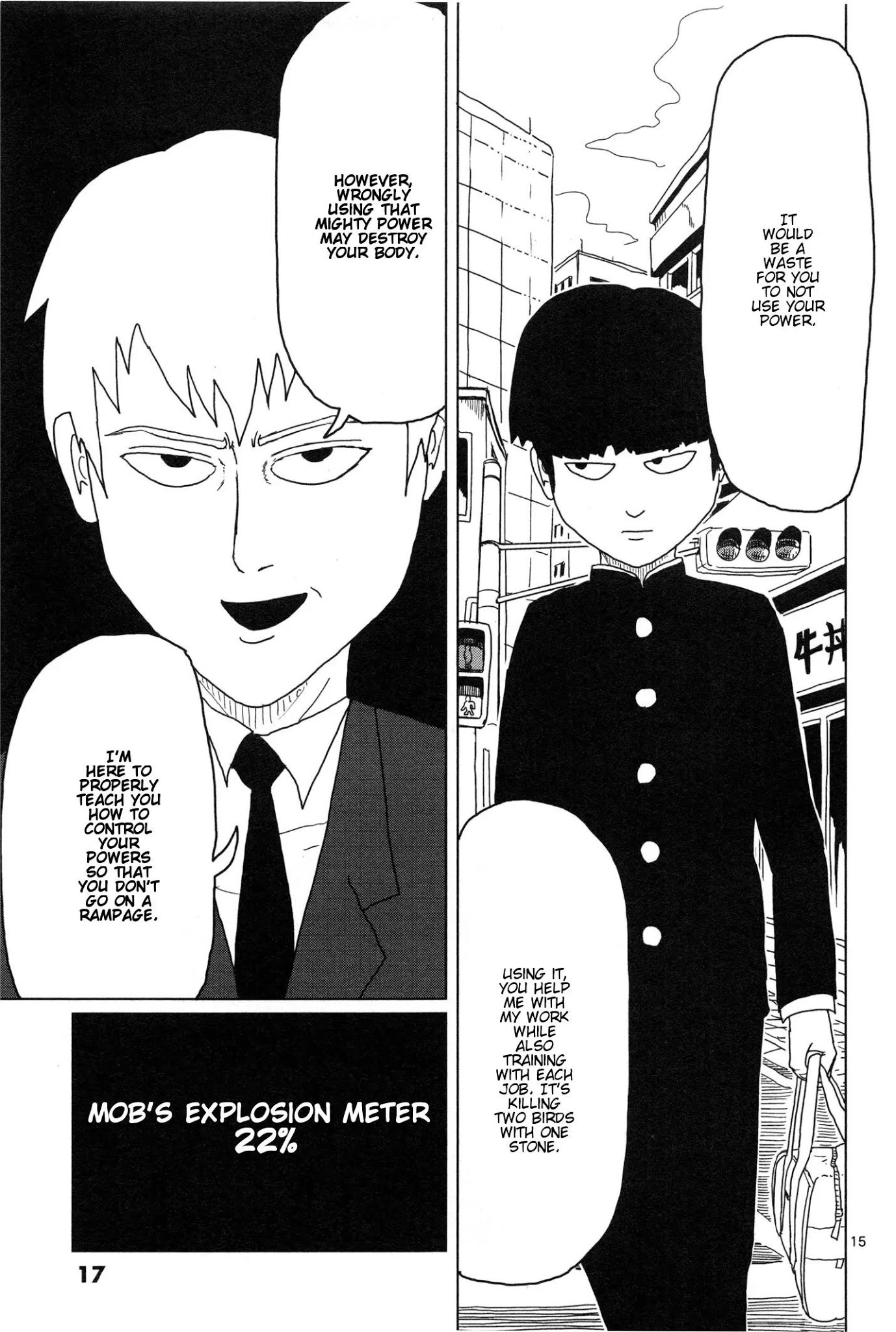 Mob Psycho 100 Chapter 1 page 19 - Chapter 1: Self-Proclaimed Psychic - Reigen Arataka