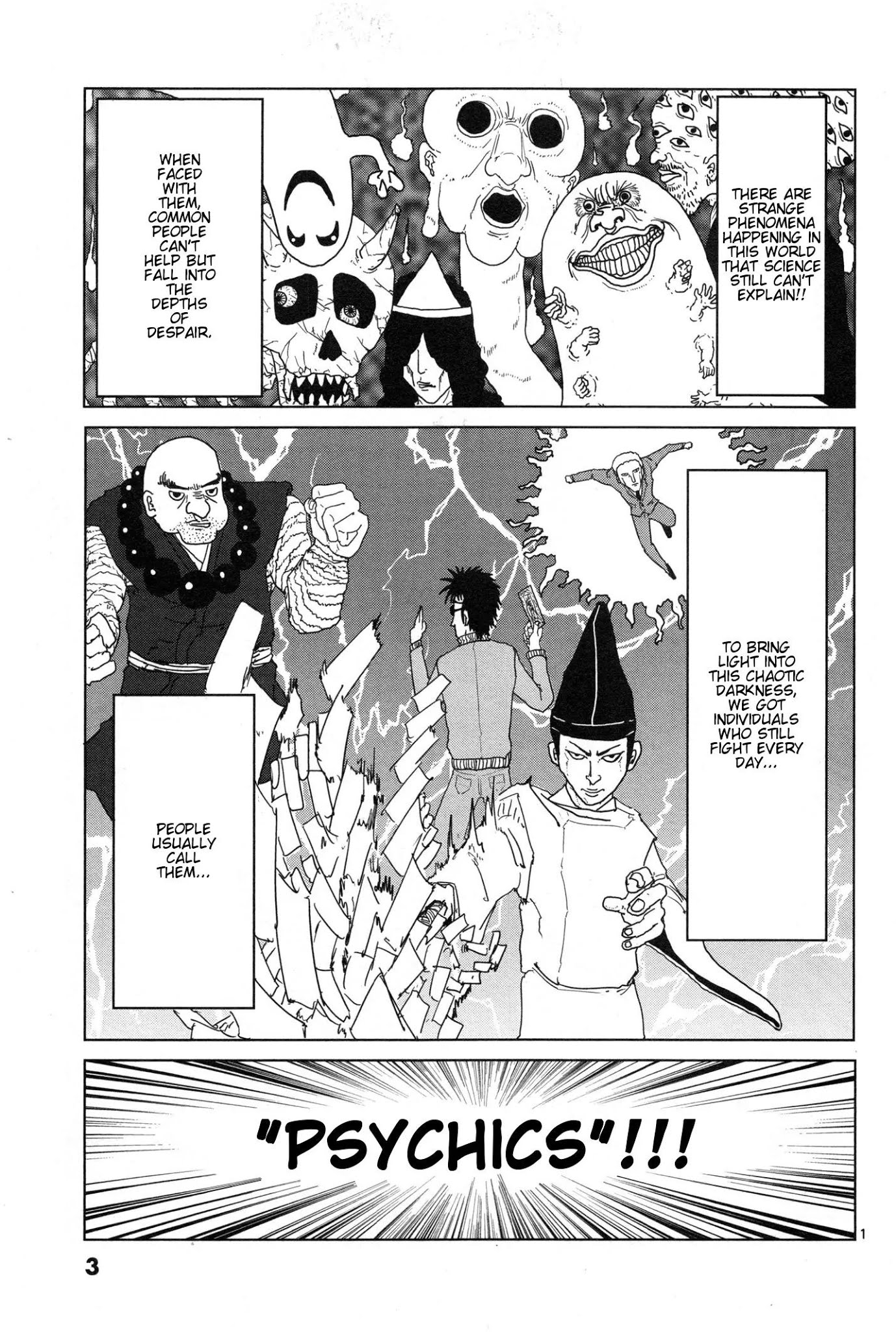 Mob Psycho 100 Chapter 1 page 5 - Chapter 1: Self-Proclaimed Psychic - Reigen Arataka