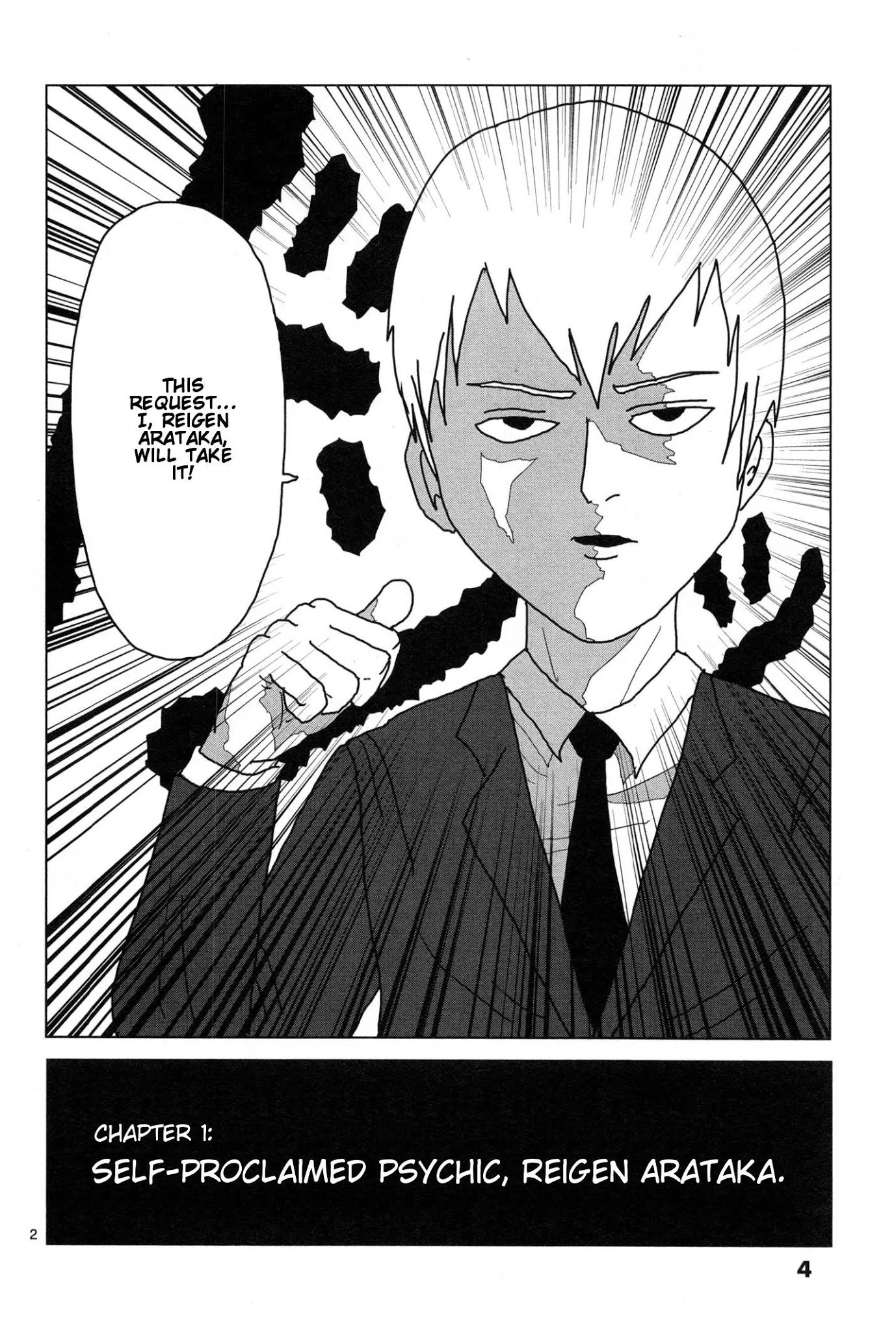 Mob Psycho 100 Chapter 1 page 6 - Chapter 1: Self-Proclaimed Psychic - Reigen Arataka