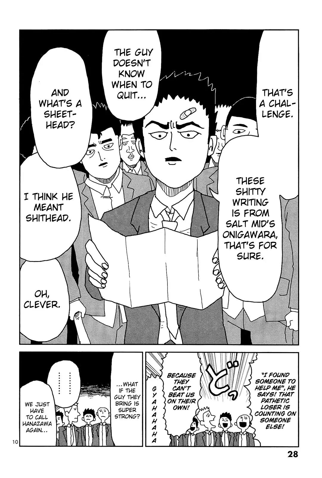 Mob Psycho 100 Chapter 11 page 10 - Chapter 11: Idiot-Only Event