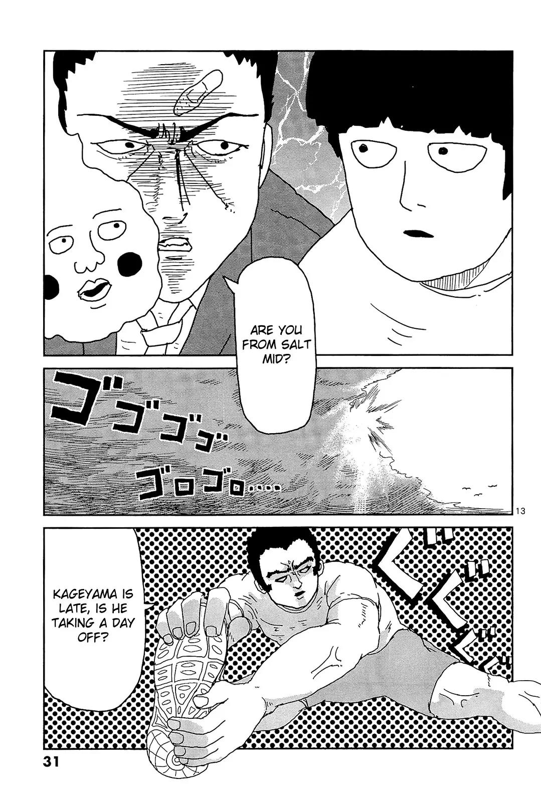 Mob Psycho 100 Chapter 11 page 13 - Chapter 11: Idiot-Only Event