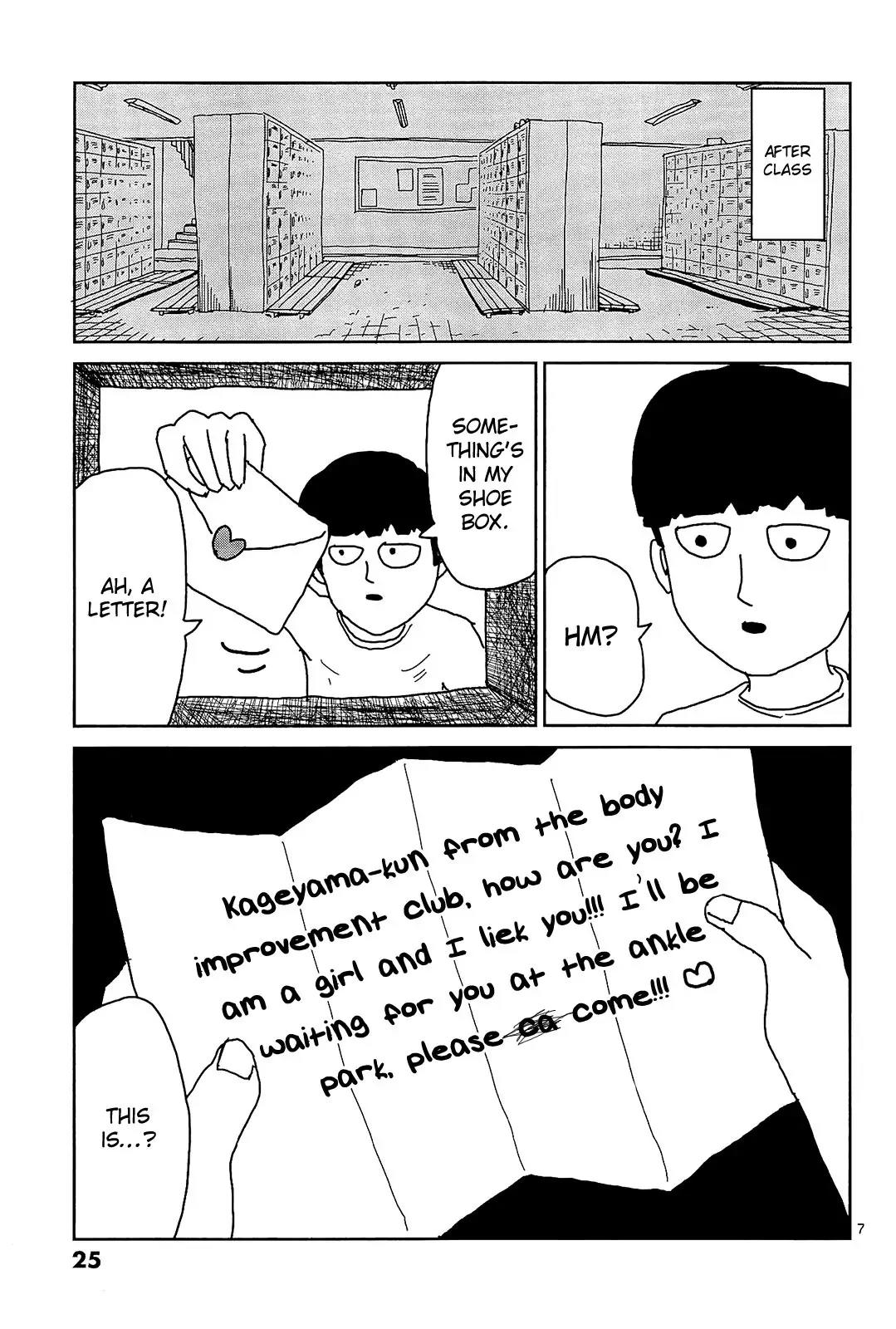 Mob Psycho 100 Chapter 11 page 7 - Chapter 11: Idiot-Only Event