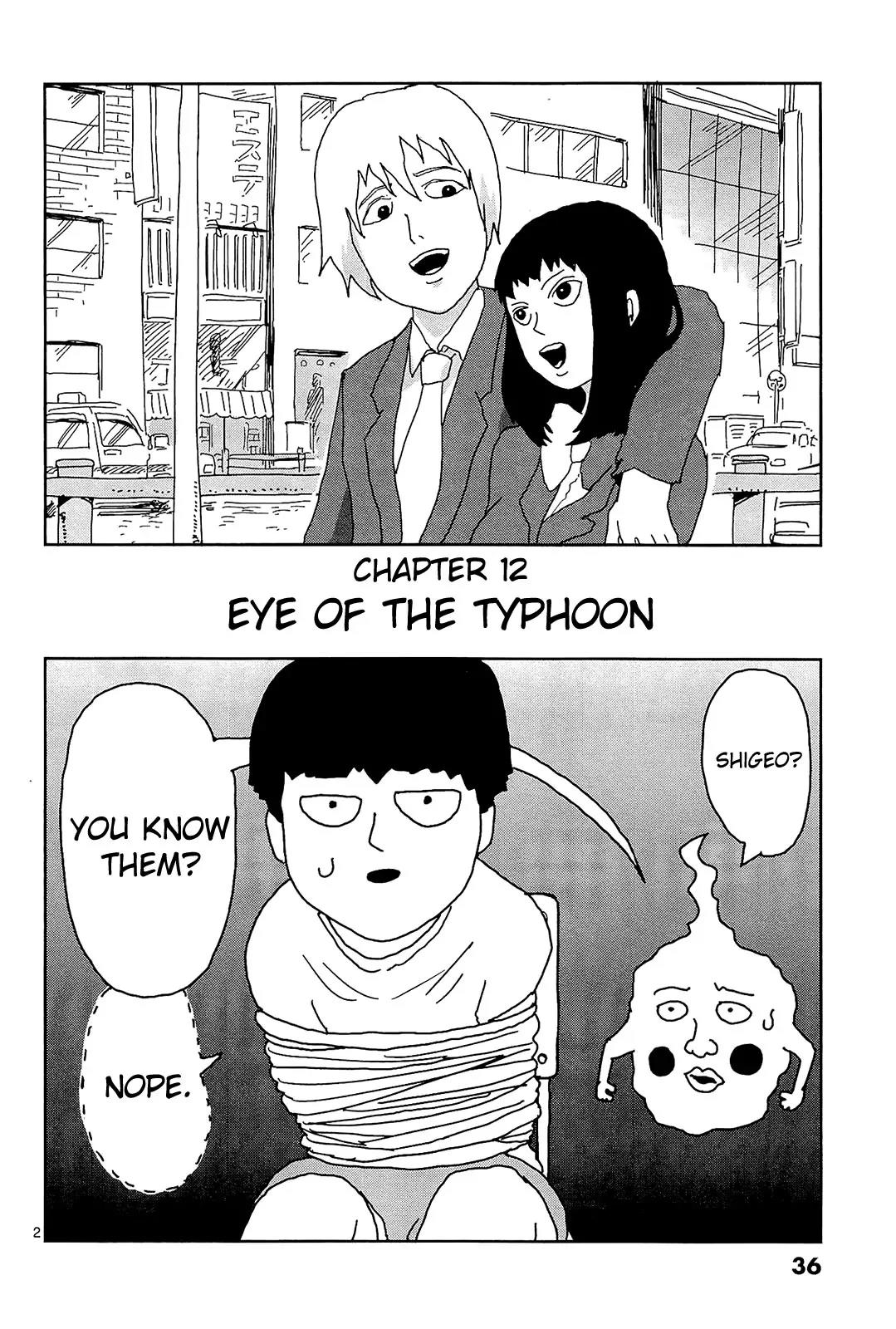 Mob Psycho 100 Chapter 12 page 2 - Chapter 12: Eye of the Typhoon