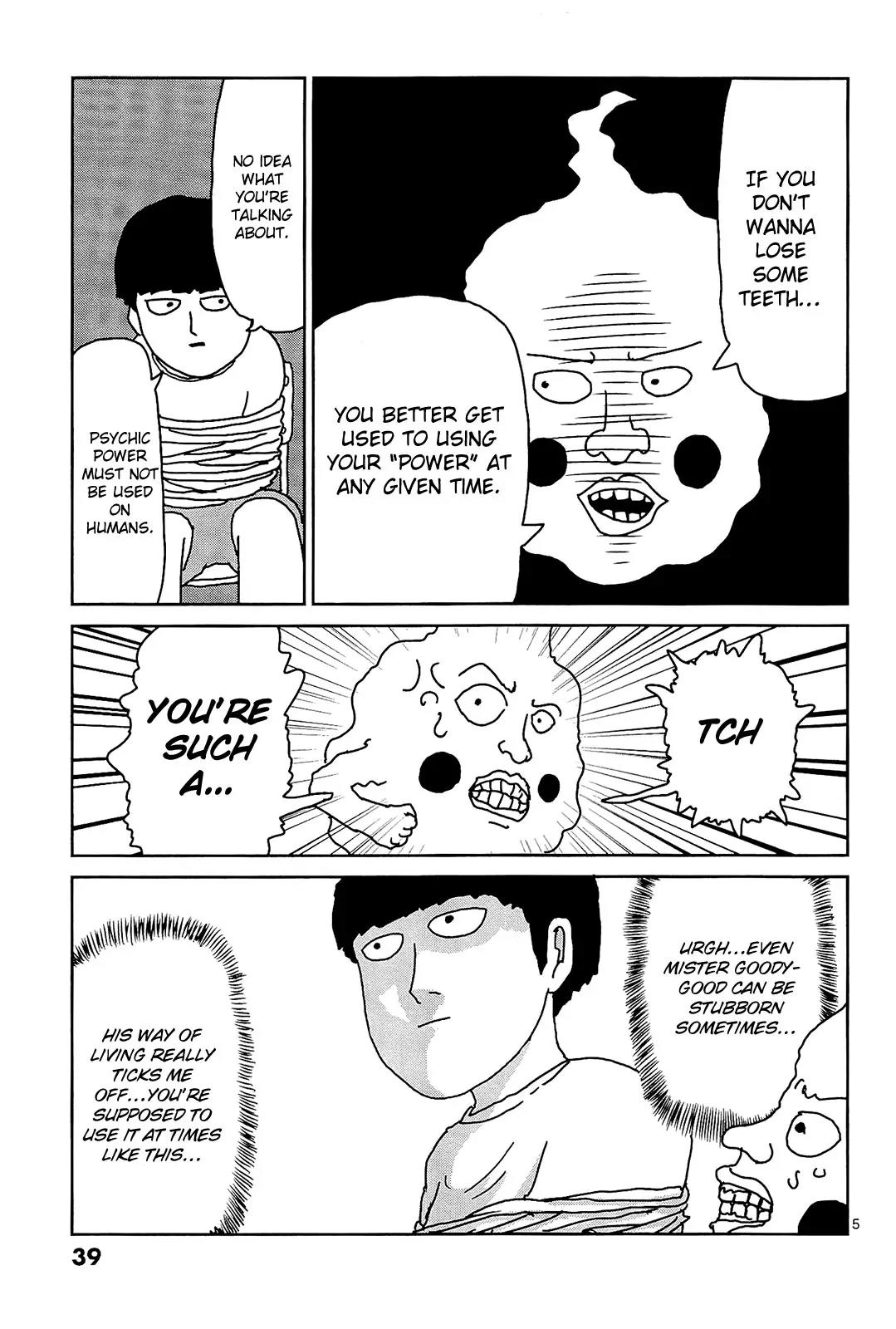 Mob Psycho 100 Chapter 12 page 5 - Chapter 12: Eye of the Typhoon