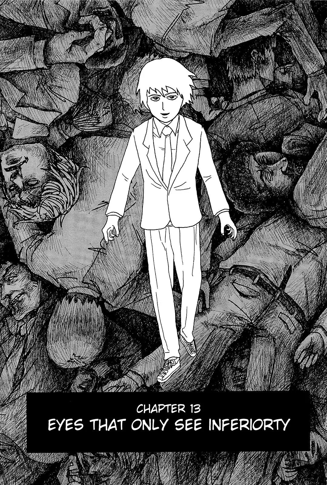 Mob Psycho 100 Chapter 13 page 1 - Chapter 13: Eyes That Only See Inferiority