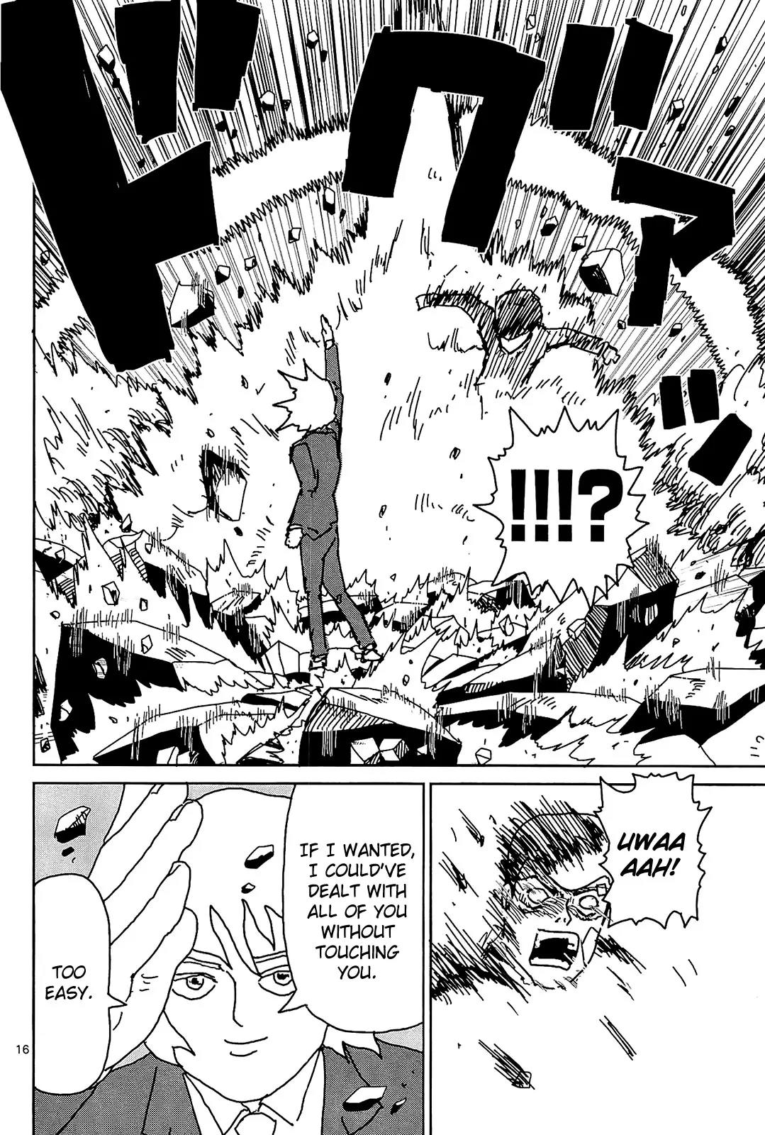 Mob Psycho 100 Chapter 13 page 16 - Chapter 13: Eyes That Only See Inferiority