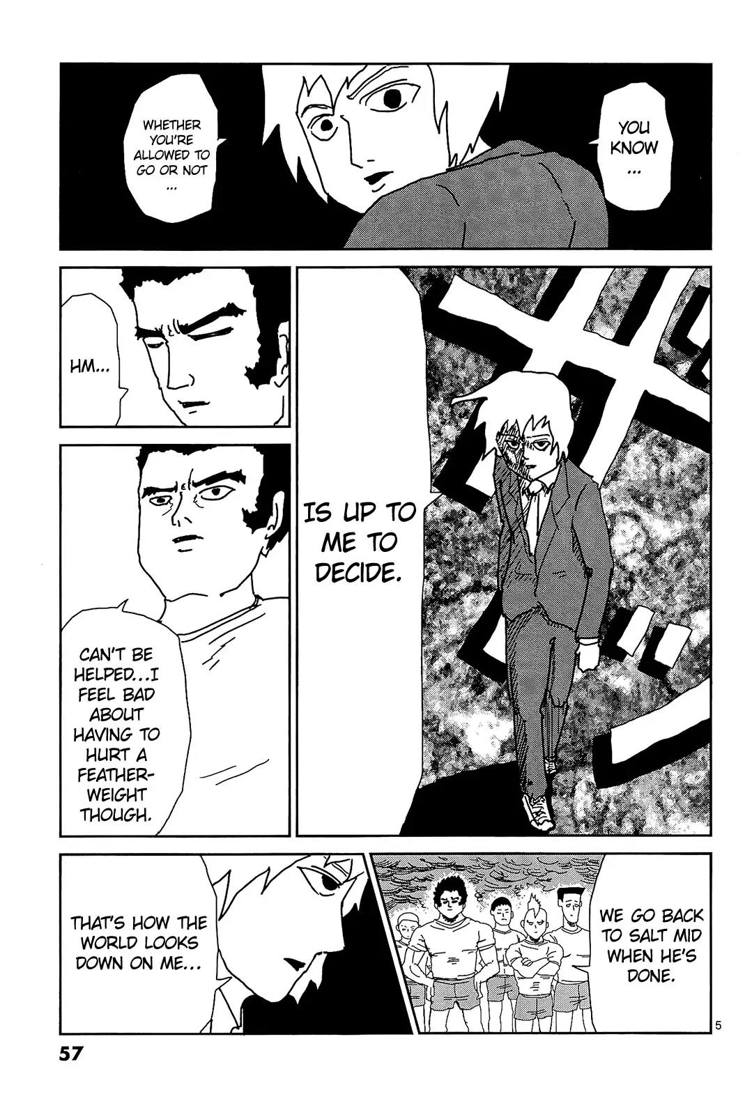 Mob Psycho 100 Chapter 13 page 5 - Chapter 13: Eyes That Only See Inferiority