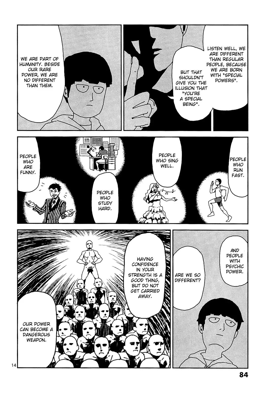 Mob Psycho 100 Chapter 14 page 14 - Chapter 14: Same Kind