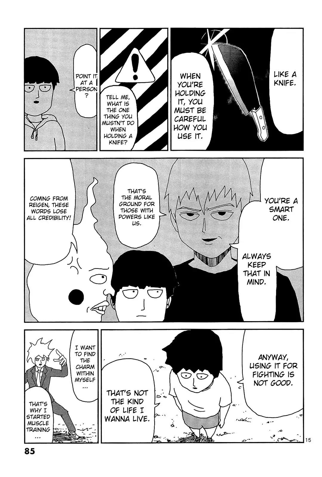 Mob Psycho 100 Chapter 14 page 15 - Chapter 14: Same Kind