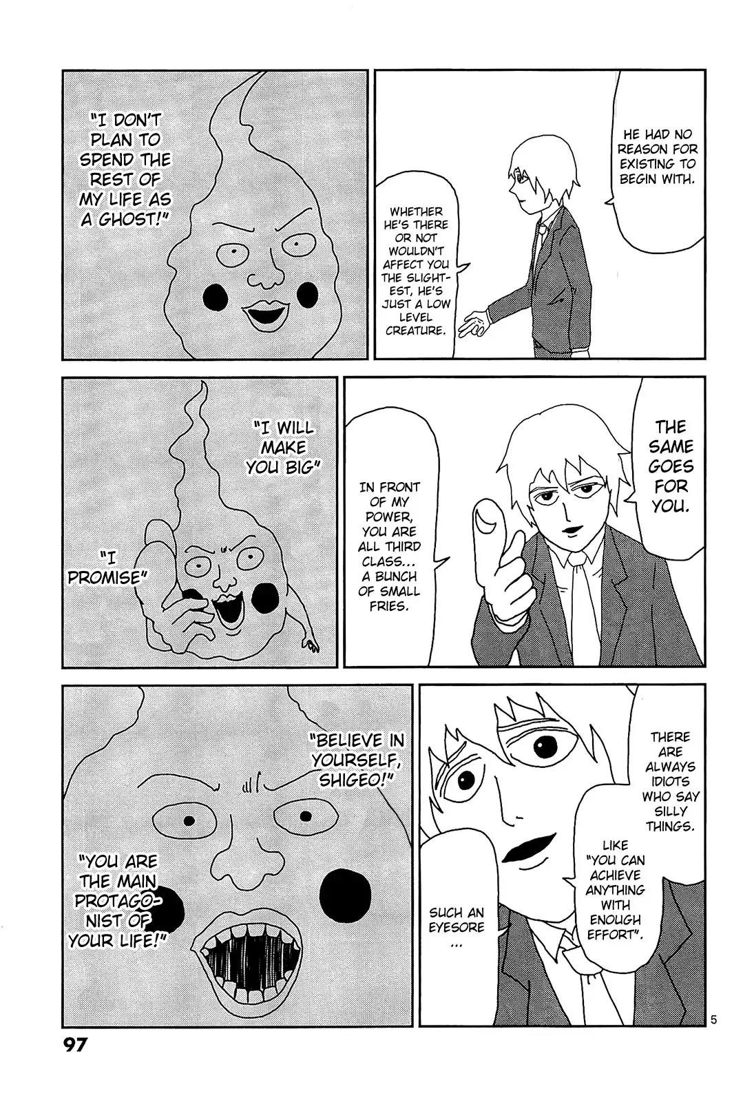 Mob Psycho 100 Chapter 15 page 5 - Chapter 15: Completely Vanished