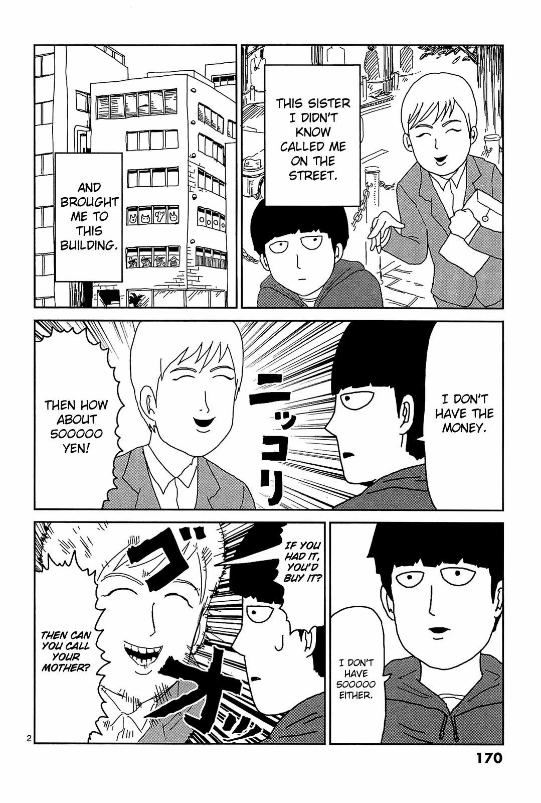 Mob Psycho 100 Chapter 17.1 page 2 - Chapter 17.1: Omake - Fake Pot