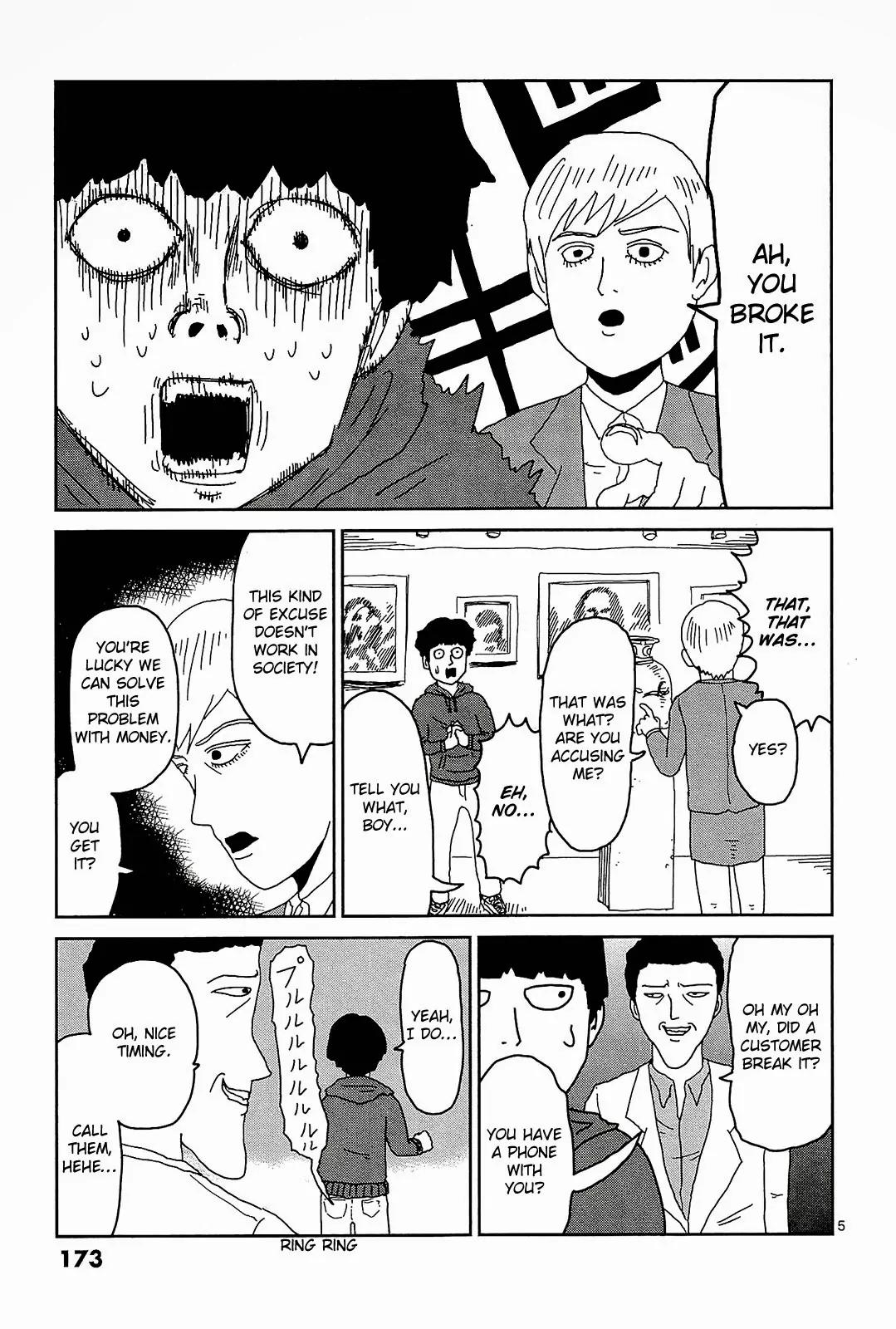 Mob Psycho 100 Chapter 17.1 page 5 - Chapter 17.1: Omake - Fake Pot
