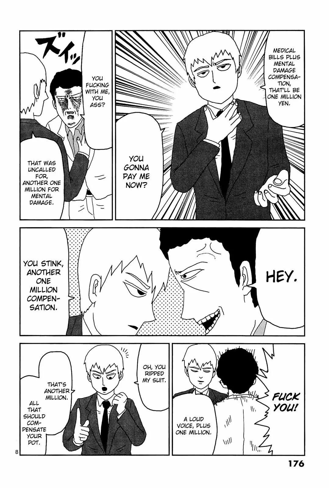 Mob Psycho 100 Chapter 17.1 page 8 - Chapter 17.1: Omake - Fake Pot