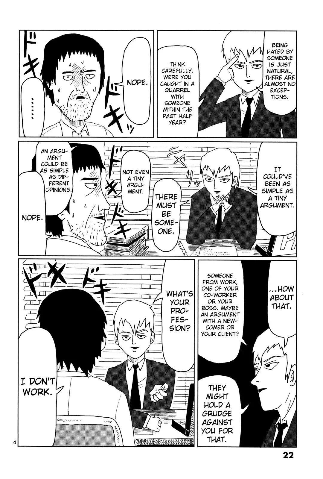 Mob Psycho 100 Chapter 2 page 4 - Chapter 2: A Naive Question