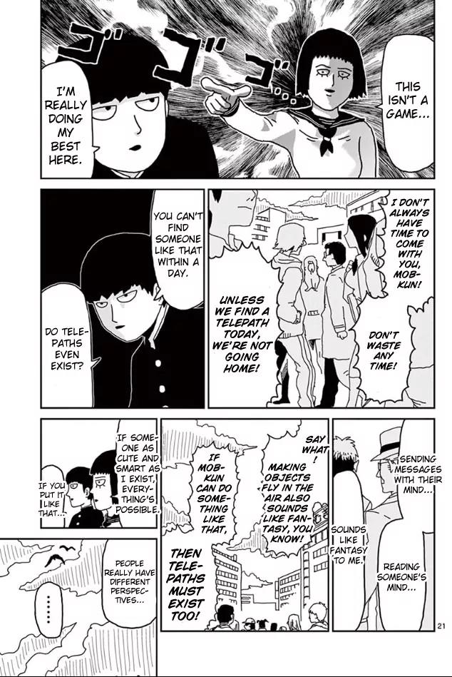 Mob Psycho 100 Chapter 22 page 20 - Chapter 22: Awakening Lab