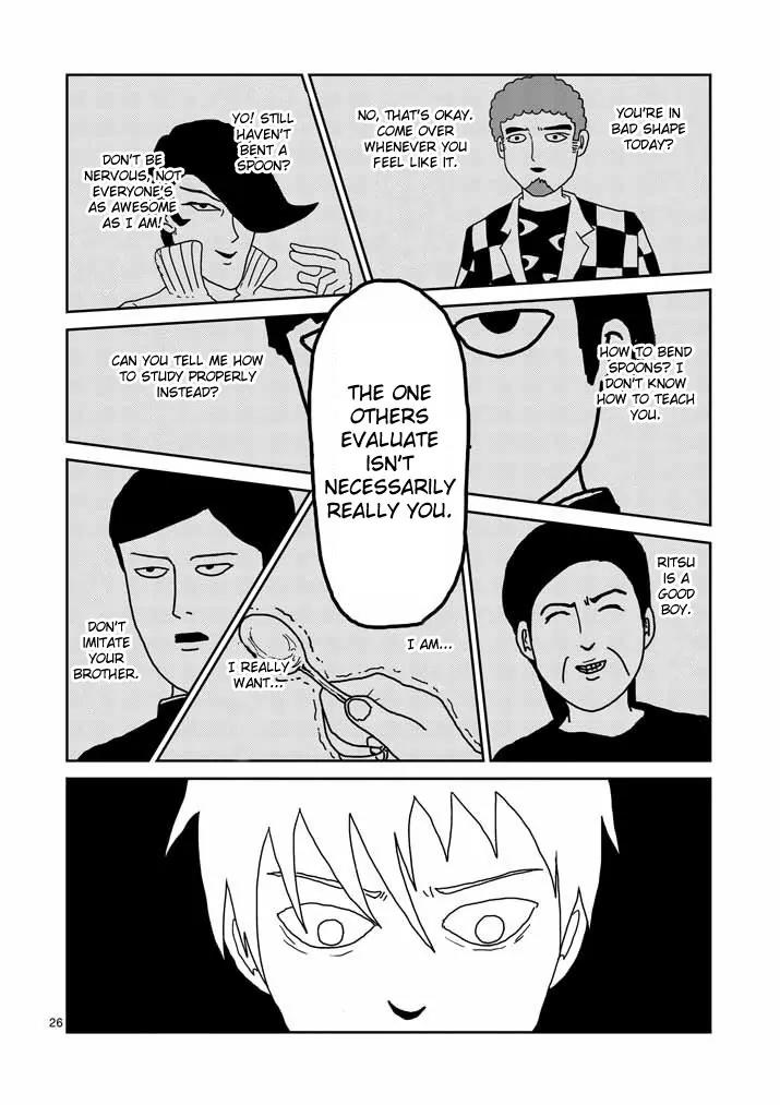 Mob Psycho 100 Chapter 23 page 26 - Chapter 23: For the Sake of Growing