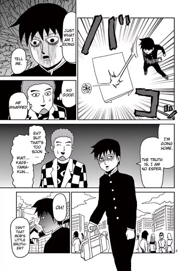 Mob Psycho 100 Chapter 24 page 21 - Chapter 24: Hated