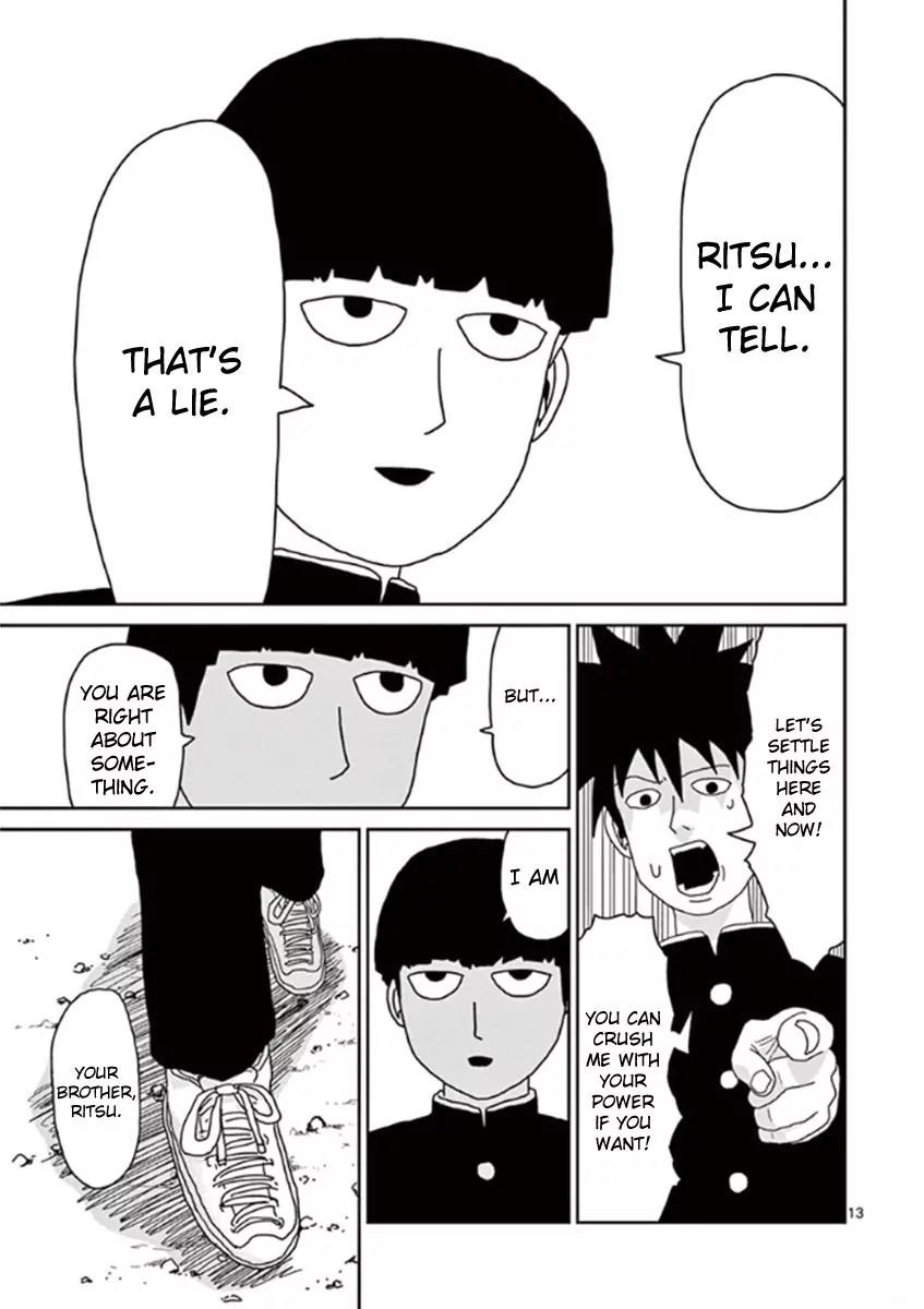 Mob Psycho 100 Chapter 30 page 13 - Chapter 30: Brotherly Love